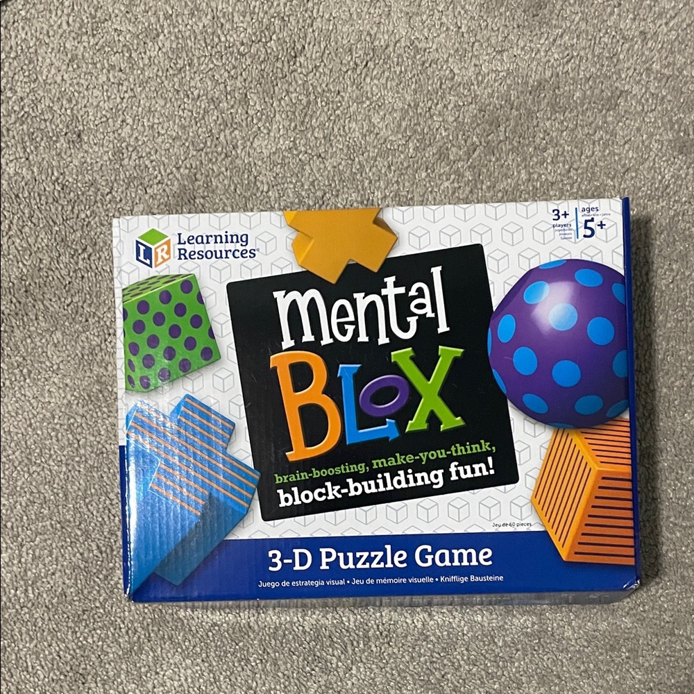 Learning Resources Mental Blox 3-D Puzzle Game - Blue, Orange, Green